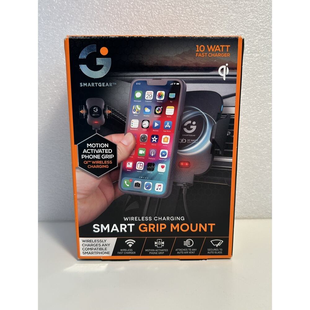 SMARTGEAR Wireless Charging Smart Grip Mount iPhone Smart Phone Charger